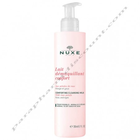 Lait Démaquillant Confort Aux Pétales De Rose 200ml - Nuxe