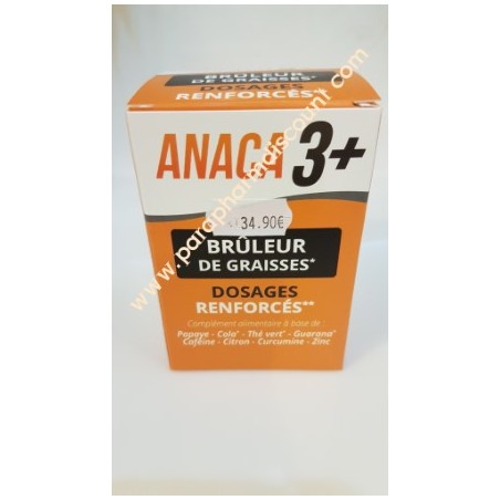Anaca 3+ Brûleur De Graisses - 120 Gélules - Nutravalia